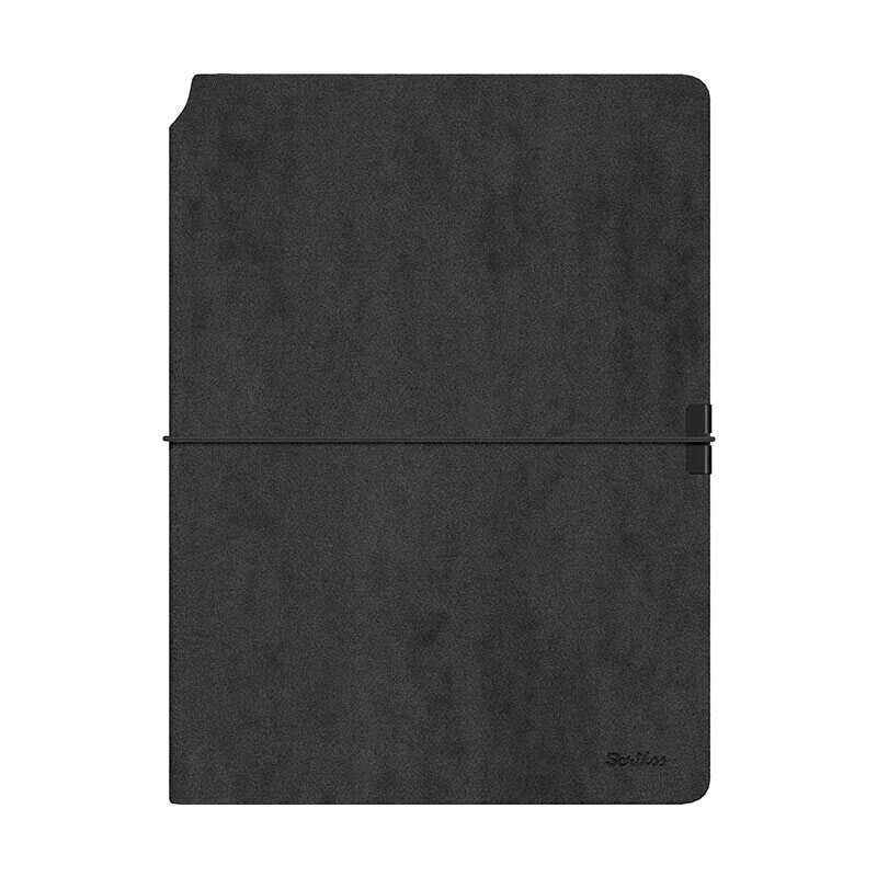 Scrikss SD600-1 Verona Siyah A5 Defter & 800 Roller Kalem Gri Set 