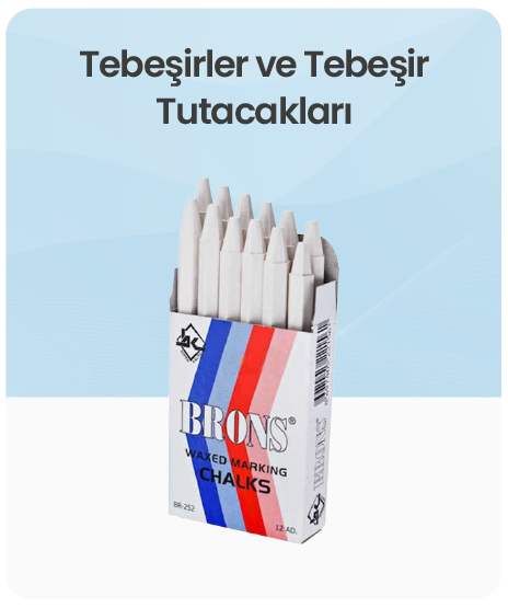 Tebeşirler ve Tebeşir Tutacakları kategorisi için resim