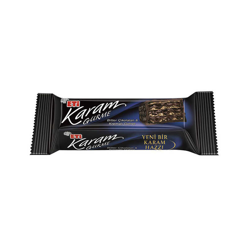 Eti Karam Gurme Bitter Çikolatalı Gofret 50 gr 18'li Paket