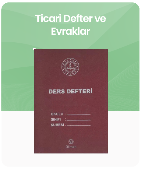 Ticari Defter ve Evraklar kategorisi için resim