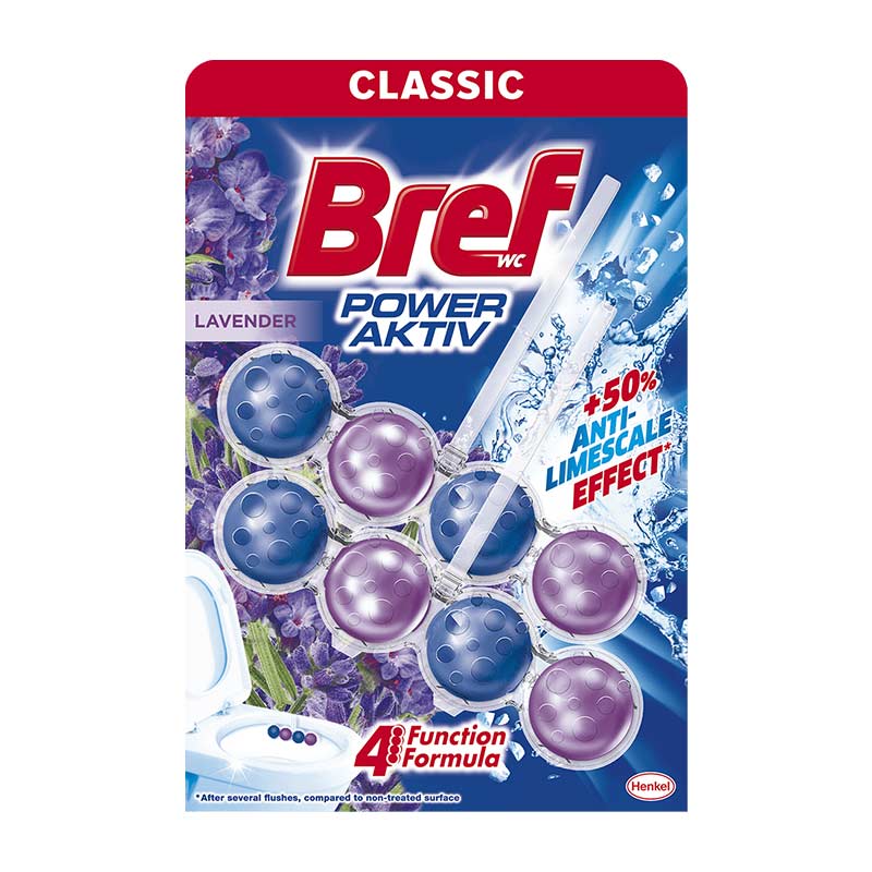 Bref Power Aktiv Klozet Blok Lavanta Kokulu 2'li Paket resmi