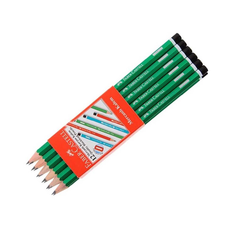 Faber Castell Kurşun Kalem Mercanlı Köşeli HB 2160000 (12 Adet) resmi