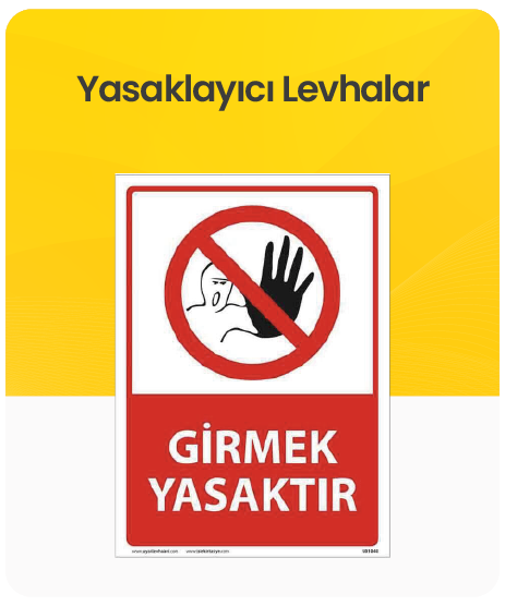 Yasaklayıcı Levhalar kategorisi için resim