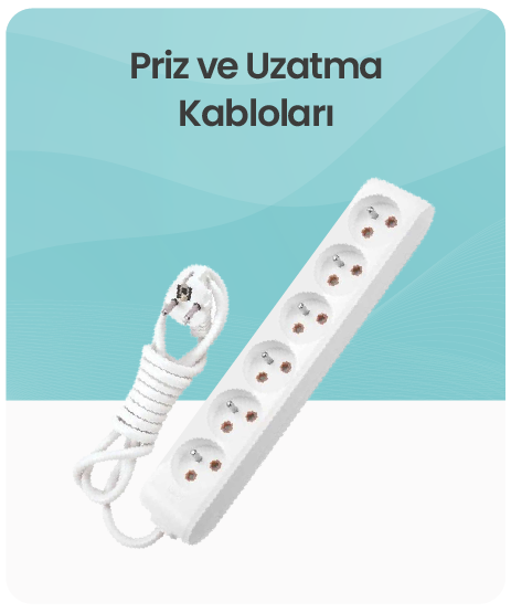 Priz ve Uzatma Kabloları  kategorisi için resim